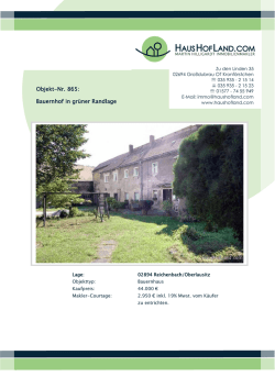 Objekt-Nr. 865: Bauernhof in grüner Randlage