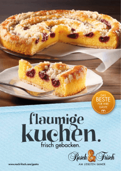 Kuchenfolder - Resch & Frisch
