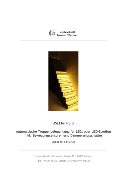ASLT16 Pro D Automatische Treppenbeleuchtung - vh