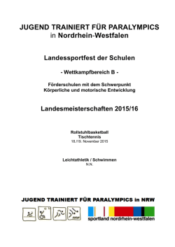 jugend trainiert f&uuml;r paralympics
