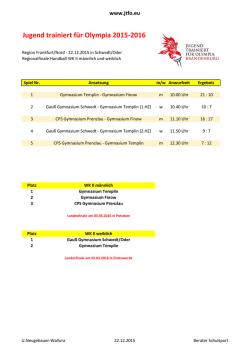 Jugend trainiert f&uuml;r Olympia 2015-2016