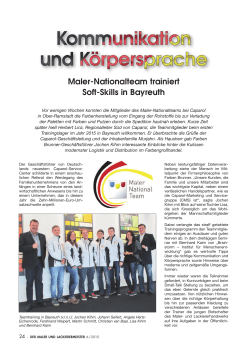 Maler-Nationalteam trainiert Soft-Skills in Bayreuth