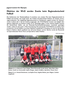 Jugend trainiert f&uuml;r Olympia: