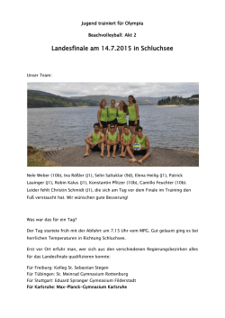 Jugend trainiert f&uuml;r Olympia Beachvolleyball Landesfinale