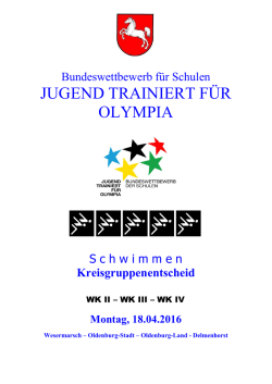 JUGEND TRAINIERT F&Uuml;R OLYMPIA