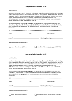 Jungscharfußballturnier 2015! - EC