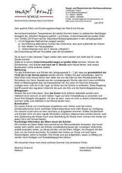 Juli 2015 Sehr geehrte Eltern und - Max-Ernst