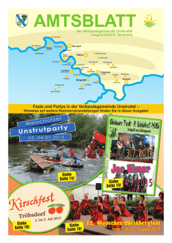 Feste und Partys in der Verbandsgemeinde Unstruttal &ndash;
