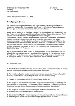 Gro&szlig;e Anfrage der Fraktion DIE LINKE