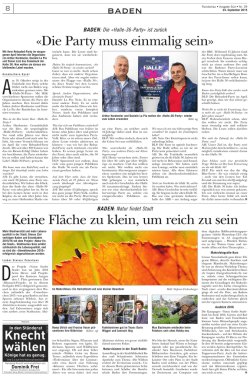 «Die Party muss einmalig sein» Keine Fläche zu klein, um reich zu