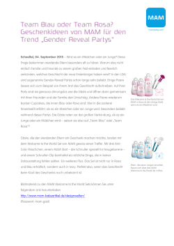 Geschenkideen von MAM für den Trend „Gender Reveal Partys“