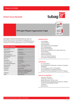 PFH-light Pflaster-Fugenmörtel H light - Quick-Mix