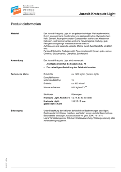 Jurasit-Kratzputz Light Produkteinformation - Sarna