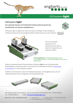 Broschüre iCATsystem light