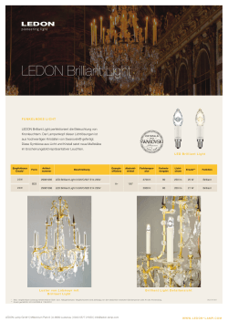 LEDON Produktflyer Brilliant Light ( 551,24 kB | pdf )