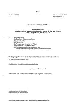 Feuerwehr-Aktionswoche 2015