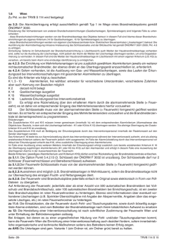 Festlegungen der Feuerwehr