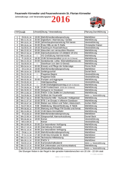 Download: &Uuml;bungsplan 2016 der Freiwilligen Feuerwehr Kirrweiler