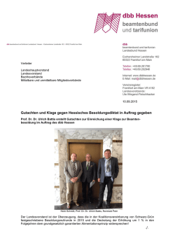Gutachten und Klage gegen Hessisches Besoldungsdiktat in Auftrag