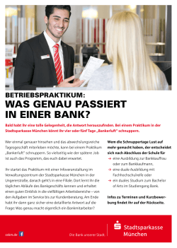 WAS GENAU PASSIERT IN EINER BANK?