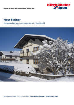 Haus Steiner in Kirchbichl