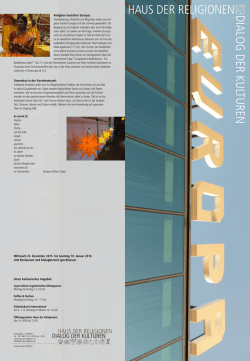 Programm 15_03 - Haus der Religionen