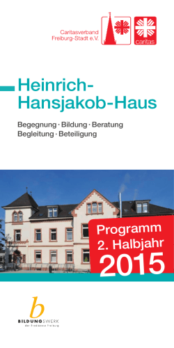 Heinrich- Hansjakob-Haus - beim Caritasverband Freiburg