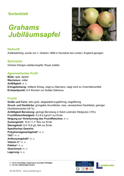 Grahams Jubil&auml;umsapfel
