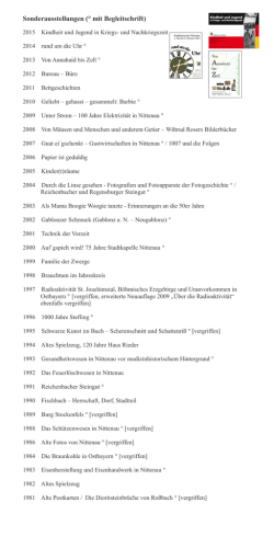 Sonderausstellungen