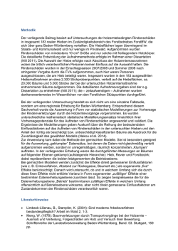 Methodik und Literaturhinweise