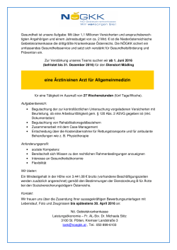 eine &Auml;rztin/einen Arzt f&uuml;r Allgemeinmedizin