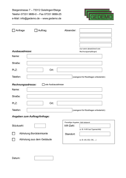 Steigerstrasse 7 – 73312 Geislingen/Steige Telefon 07331 9889