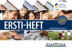HfWU Ersti-Heft