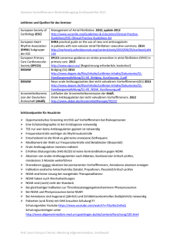 Handout Vorhofflimmern Weiterbildungstag Greifswald Mai 2015