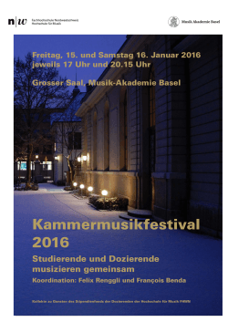 Kammermusikfestival 2016