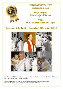 JUBIL&Auml;UMSFAHRT anl&auml;sslich des 50