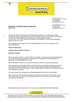 Merkblatt und Muster Bewirtungskosten - Buchhalter