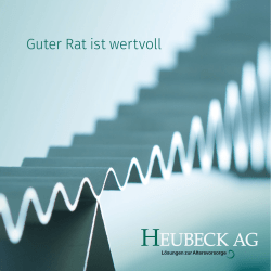 Guter Rat ist wertvoll