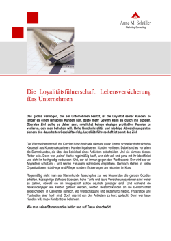 Die Loyalitätsführerschaft