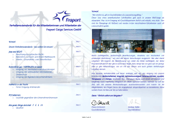 Verhaltensstandards - Fraport Cargo Services GmbH