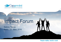 Impact Forum - SRH Hochschule Berlin