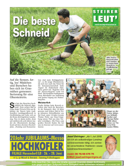Die beste Schneid