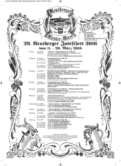 29. Reutberger Josefifest 2016 - bei der Klosterbrauerei Reutberg