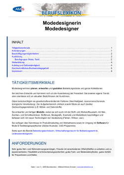 Modedesignerin Modedesigner