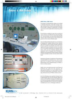 Informationen zur KUHN-EMSR-Technik