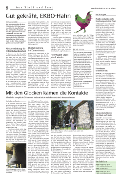 Gut gekr&auml;ht, EKBO-Hahn - Evangelische Kirche Berlin