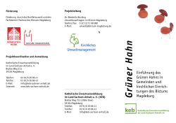 Grüner Hahn - Katholische Erwachsenenbildung im Land Sachsen