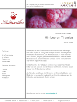 Himbeer Tiramisu