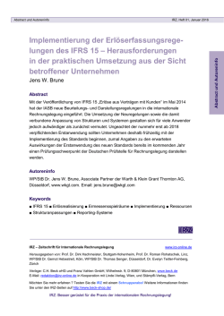 Implementierung der Erl&ouml;serfassungsrege