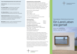 Ein Land-Leben wie gemalt - Evangelische Akademie der Nordkirche